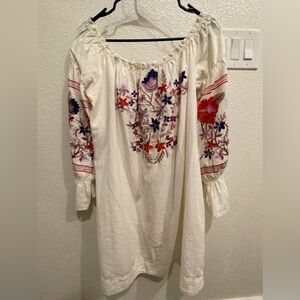 Free People Embroidered Dress size Small